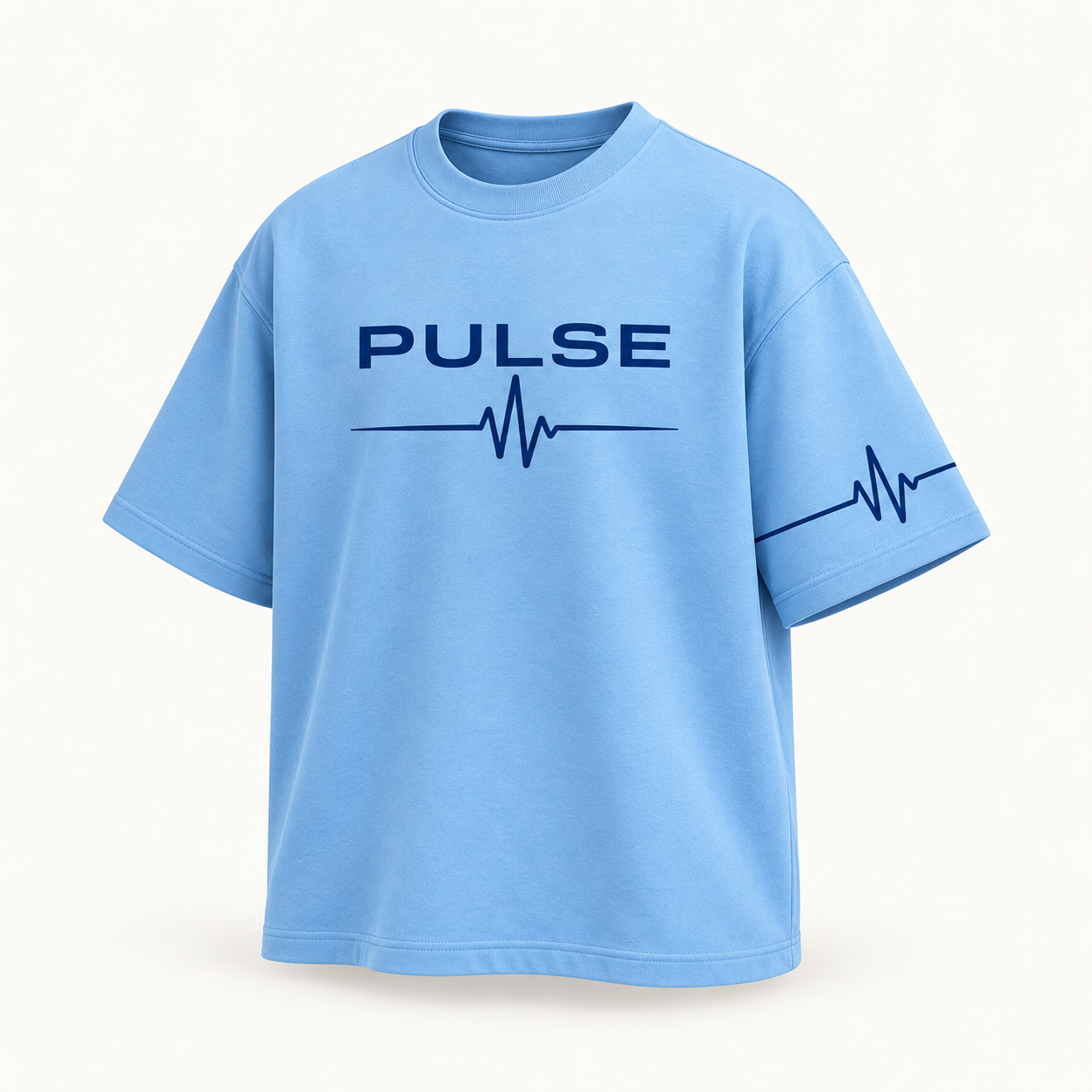 PULSE Oversized Tee — individual concept mockup