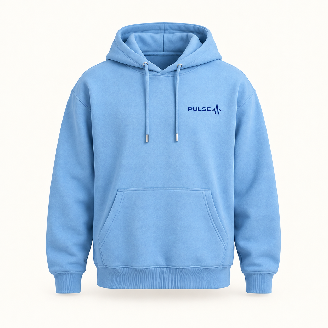 PULSE Sky Hoodie — individual concept mockup